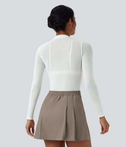 Body Tule Liso Branco – Sofisticação e Versatilidade em uma Peça