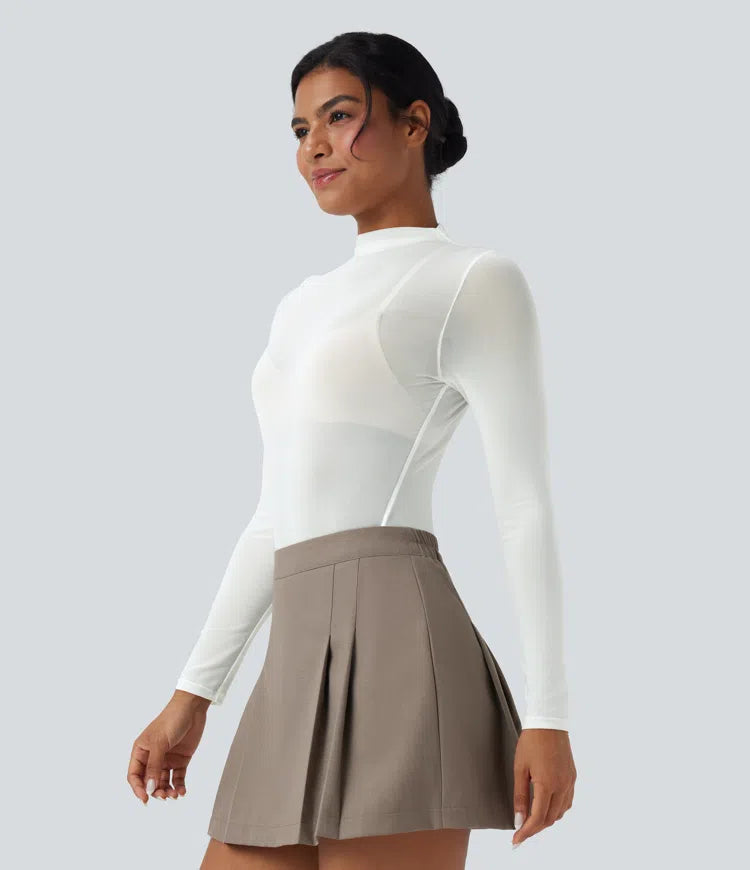 Body Tule Liso Branco – Sofisticação e Versatilidade em uma Peça