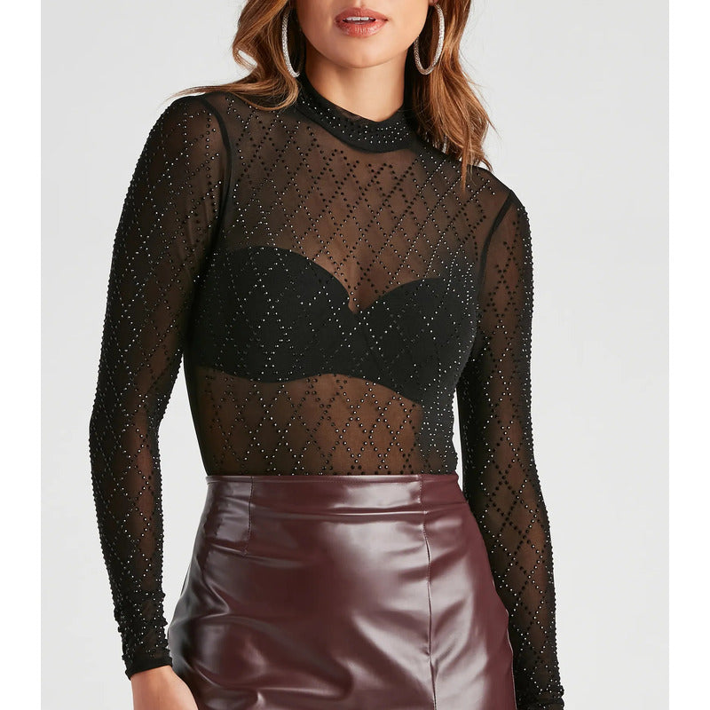 Body Tule com Brilho - Elegância e Destaque em Cada Detalhe