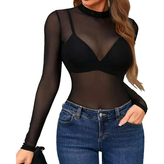 Body Tule Liso Preto - Elegância Clássica e Conforto Absoluto