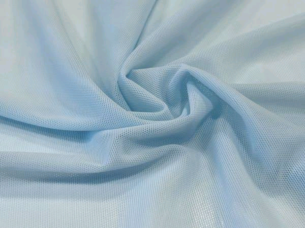 Body Tule Azul Claro – Manga Longa, Segunda Pele Translúcida, Conforto Extensível – Tam. Único (36–42 | P–G)