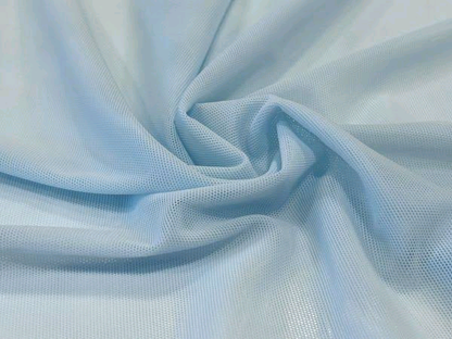 Body Tule Azul Claro – Manga Longa, Segunda Pele Translúcida, Conforto Extensível – Tam. Único (36–42 | P–G)