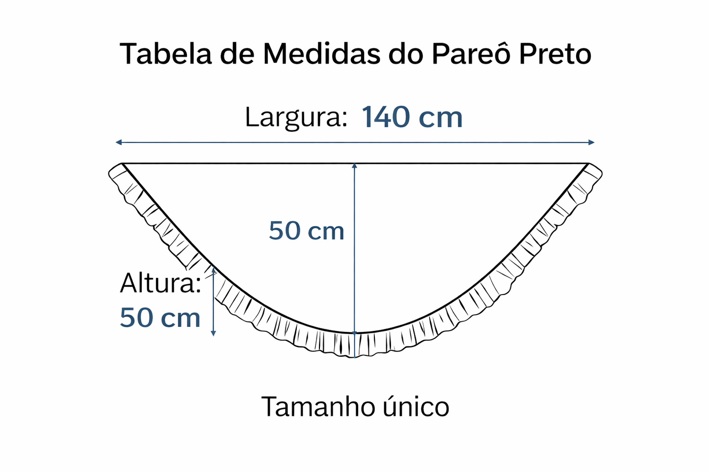 Pareô Preto — Babado e Amarração
