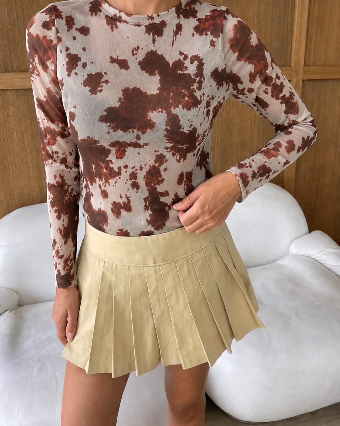 Body Tule Vaquinha Animal Print Manga Longa Transparente Segunda Pele Moda Blogueira